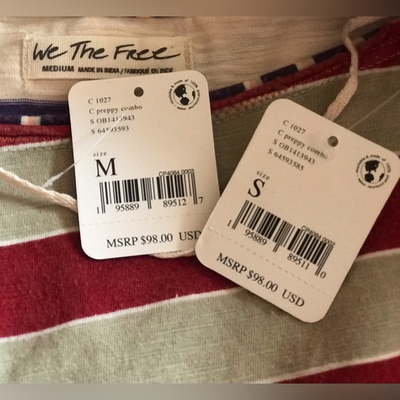 FREE PEOPLE Mixed Stripe Jersey Top - Picture 11 of 11